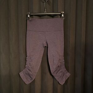 Lululemon women’s Purple Ruffle Leggings